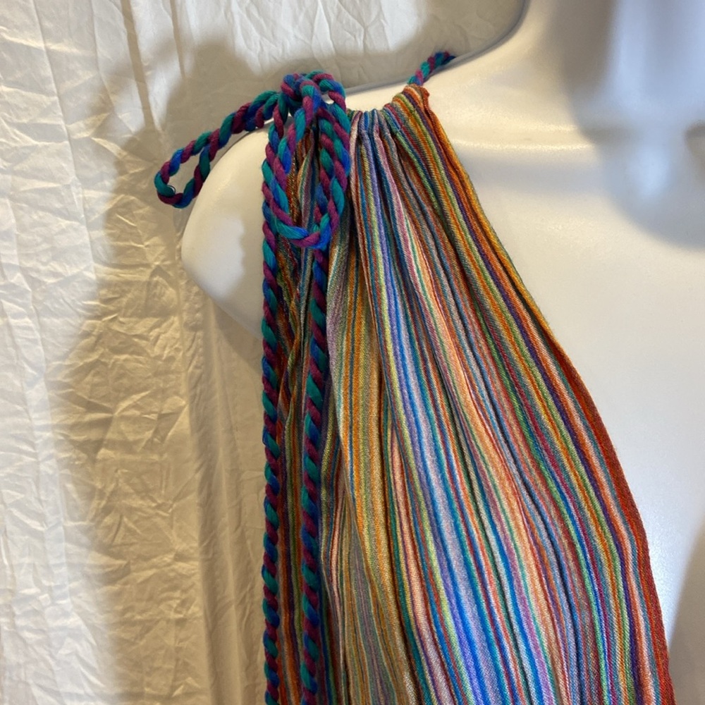 Jumpsuit NWT in perfect condition beautiful ties at the shoulder Size Large - Picture 4 of 10